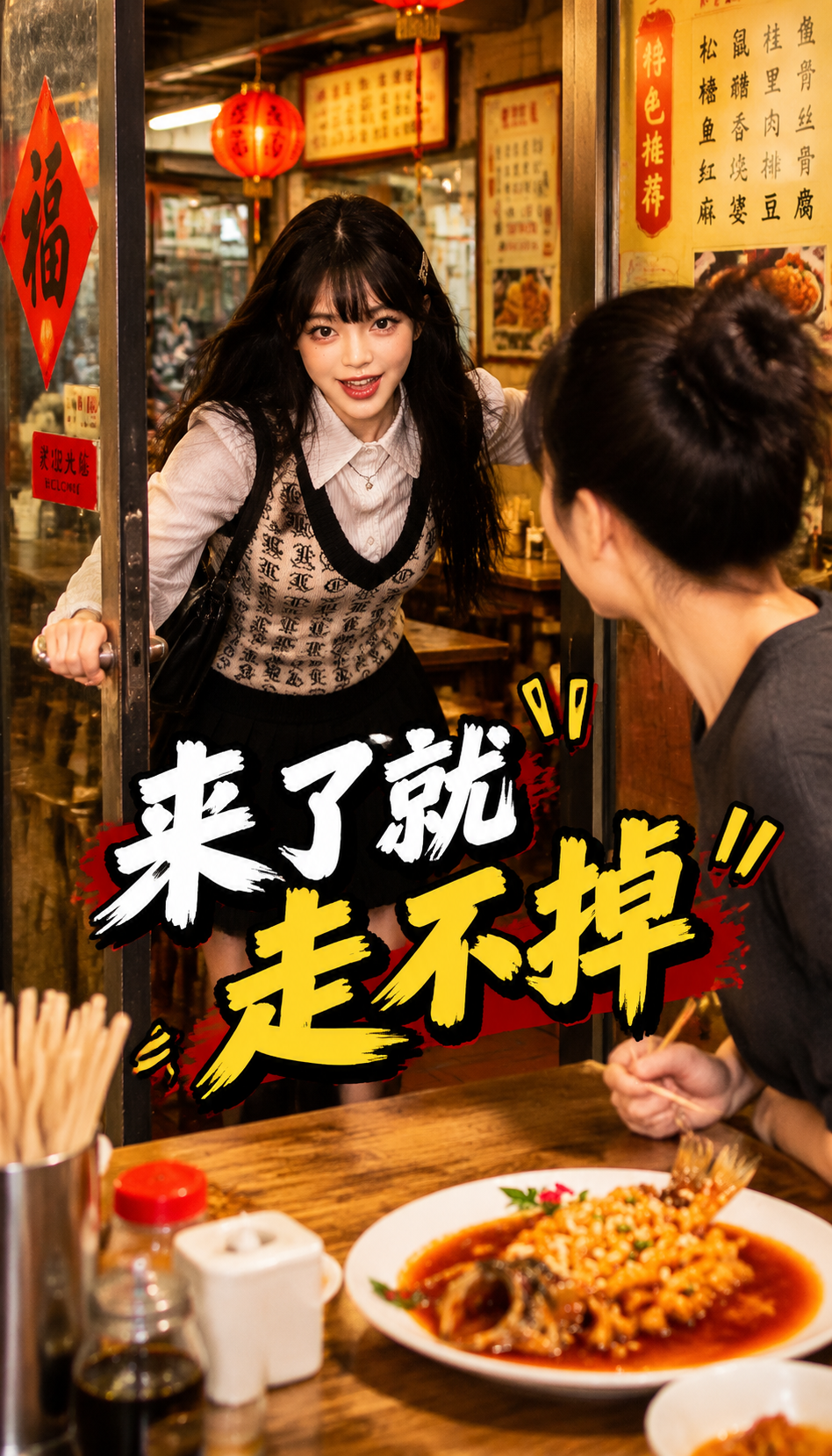 反转探店1镜15秒