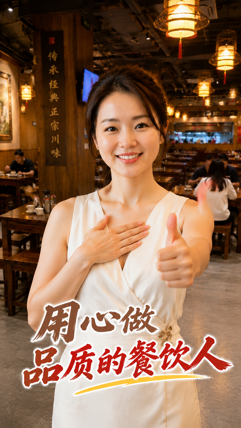 餐饮人真情告白模板4w赞