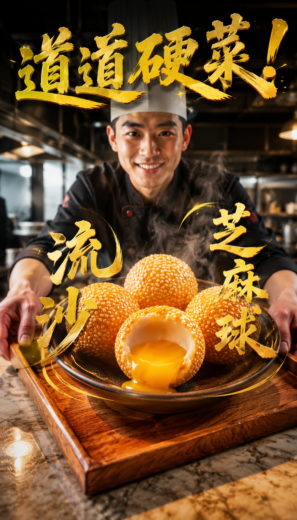 出餐口上菜定格文字环绕6镜300赞