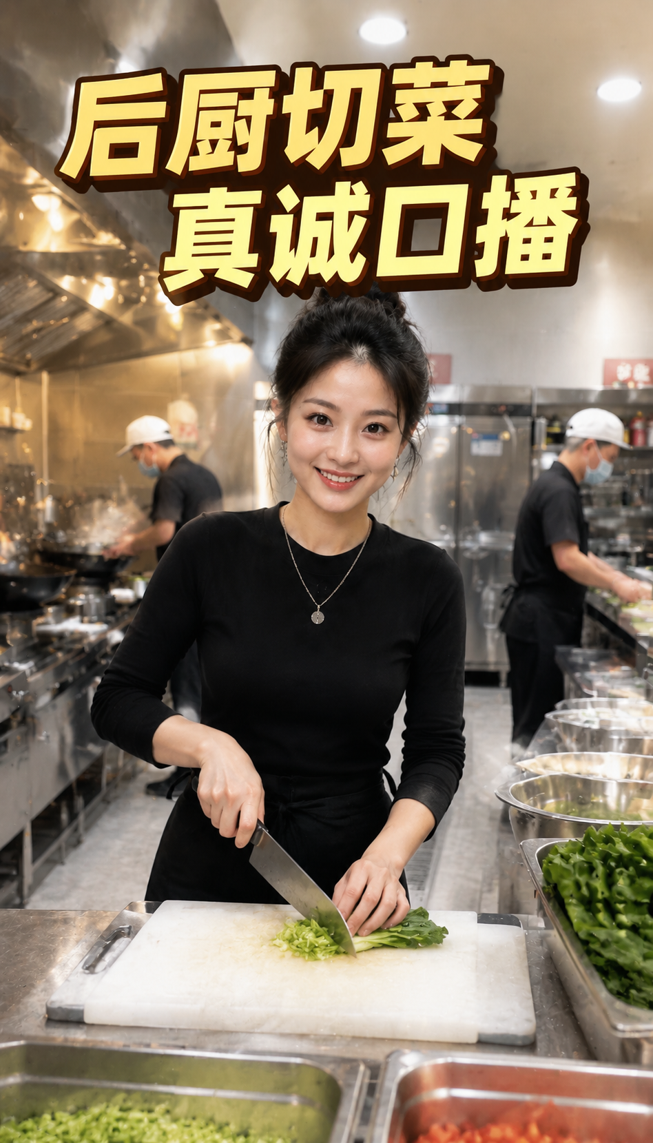 后厨切菜真诚口播1镜1500赞